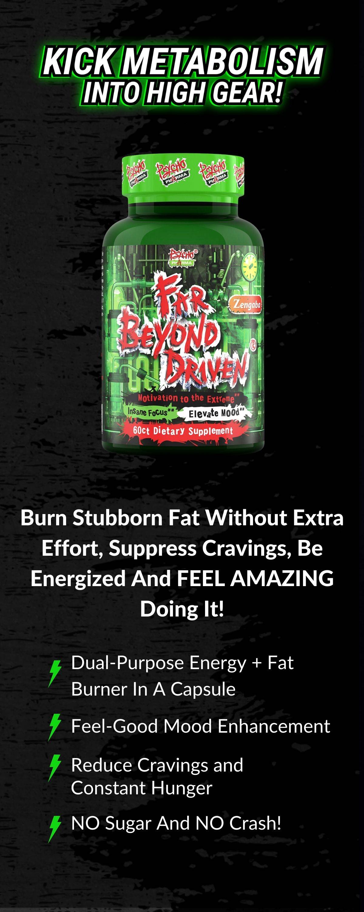 Far Beyond Driven Burn Fat And Energize Your Lifestyle! Psycho Pharma